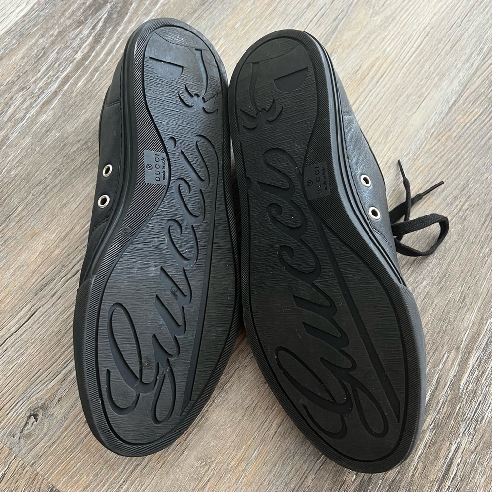 Gucci classic leather low top sneakers - Picture 5 of 16